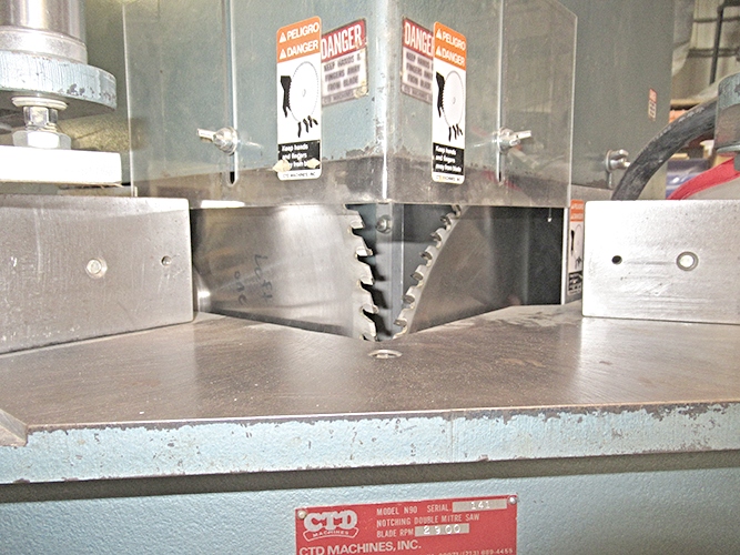 CTD N90 Double Mitre Notching Saw (used) Item # UFE-3156