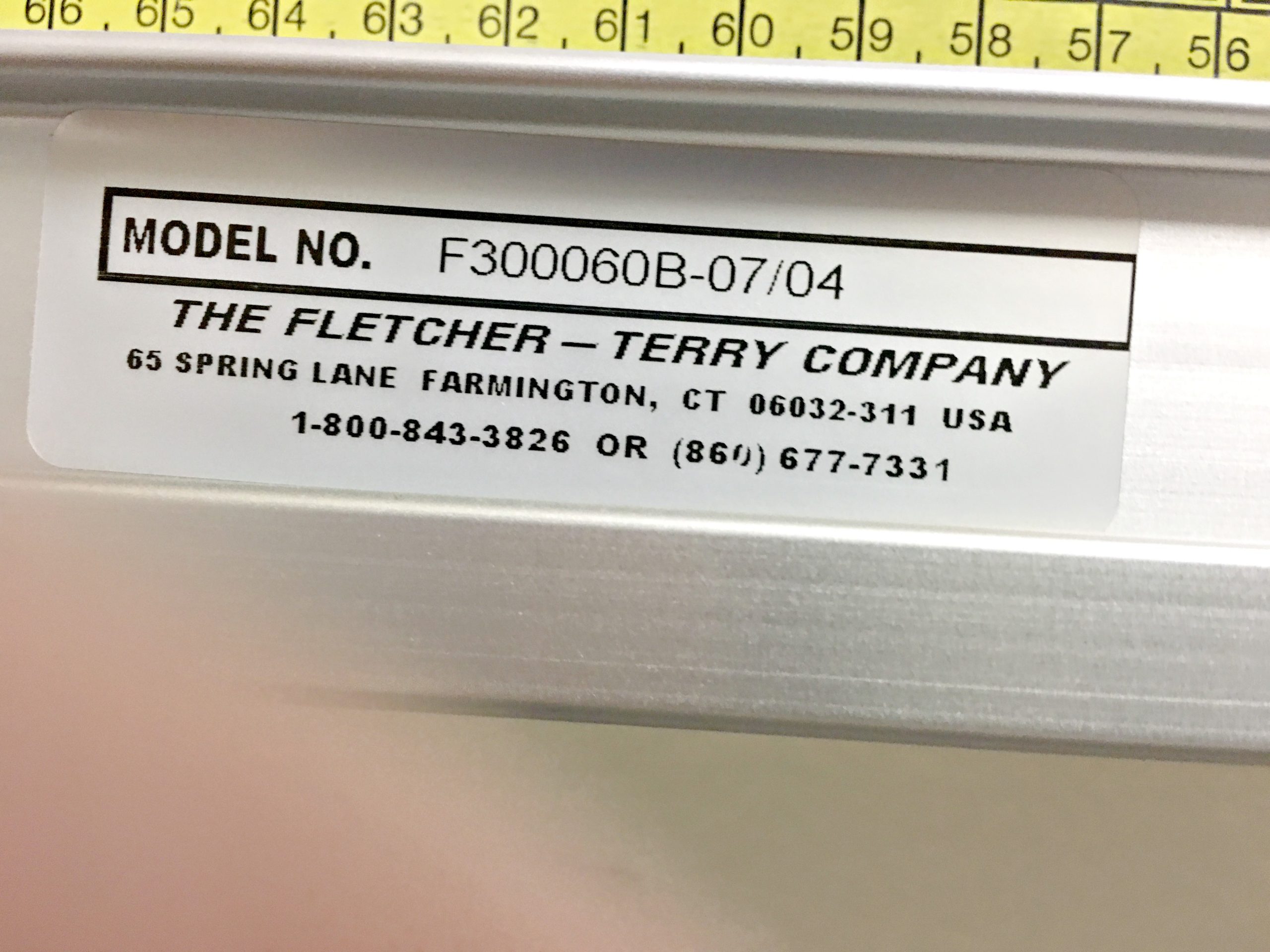 Fletcher 3000 60″ Multi Material Cutter (used) Item # UFE-C1679