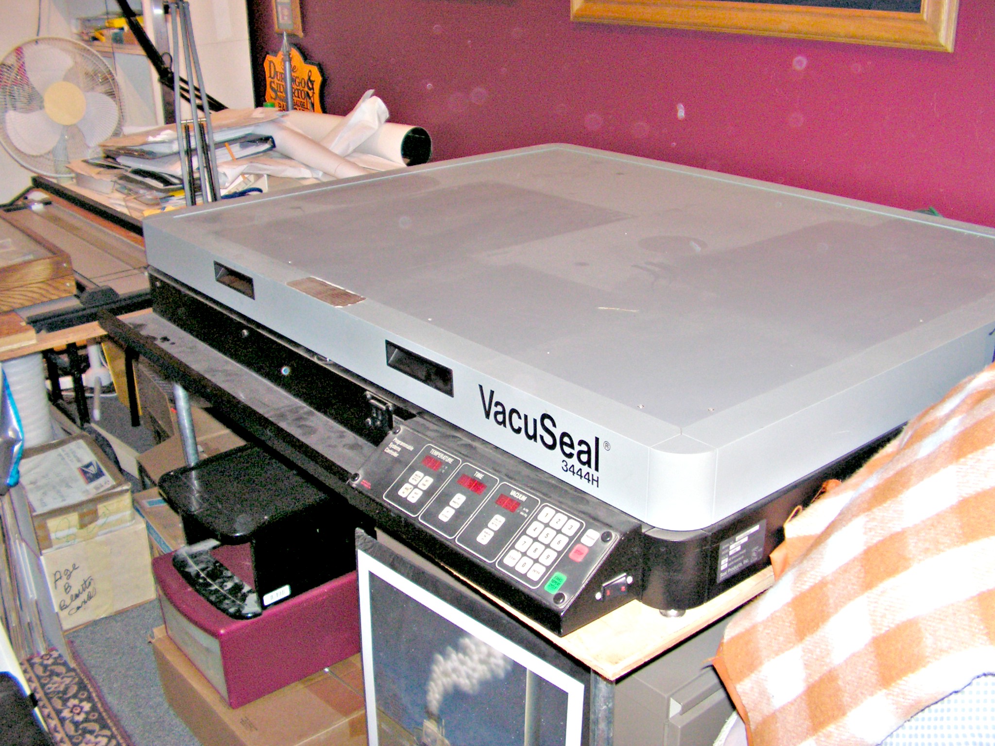 VacuSeal 3444H Vacuum Dry Mount Press (Used) Item # UFE-M1771)