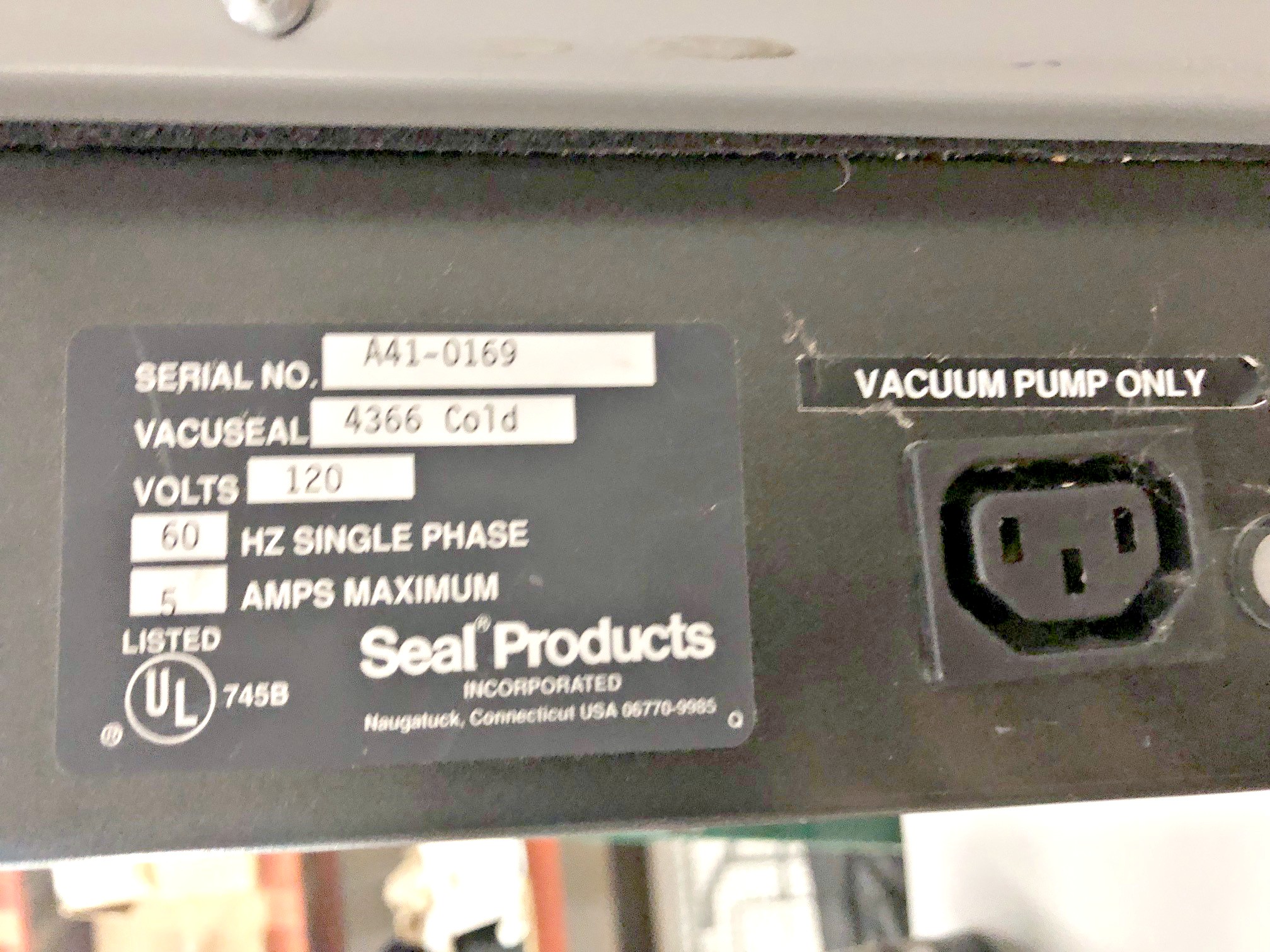 VacuSeal 4366 Cold Vacuum Dry Mount Press (Used) Item # UFE-M1782