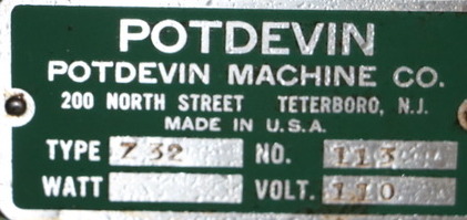 Potdevin Z32 32″ Cold Gluer (used) Item # UFE-M1799