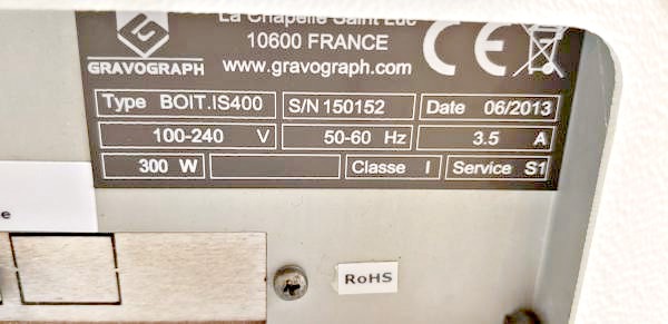 Gravotech / Gravograph IS400 Engraver (Used) Item # UE-56 (Ohio)