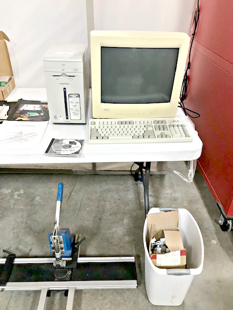 Picture Framing Equipment Lot: Pistorius EMN-12 Double Mitre Saw, Eclipse 4060 CMC Mat Cutter, Craft Champ III Toggle Press, Assorted Tru-Vue Glass, & Tools (Used) Item # AGFS-90 (Colorado)