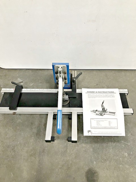 Picture Framing Equipment Lot: Pistorius EMN-12 Double Mitre Saw, Eclipse 4060 CMC Mat Cutter, Craft Champ III Toggle Press, Assorted Tru-Vue Glass, & Tools (Used) Item # AGFS-90 (Colorado)