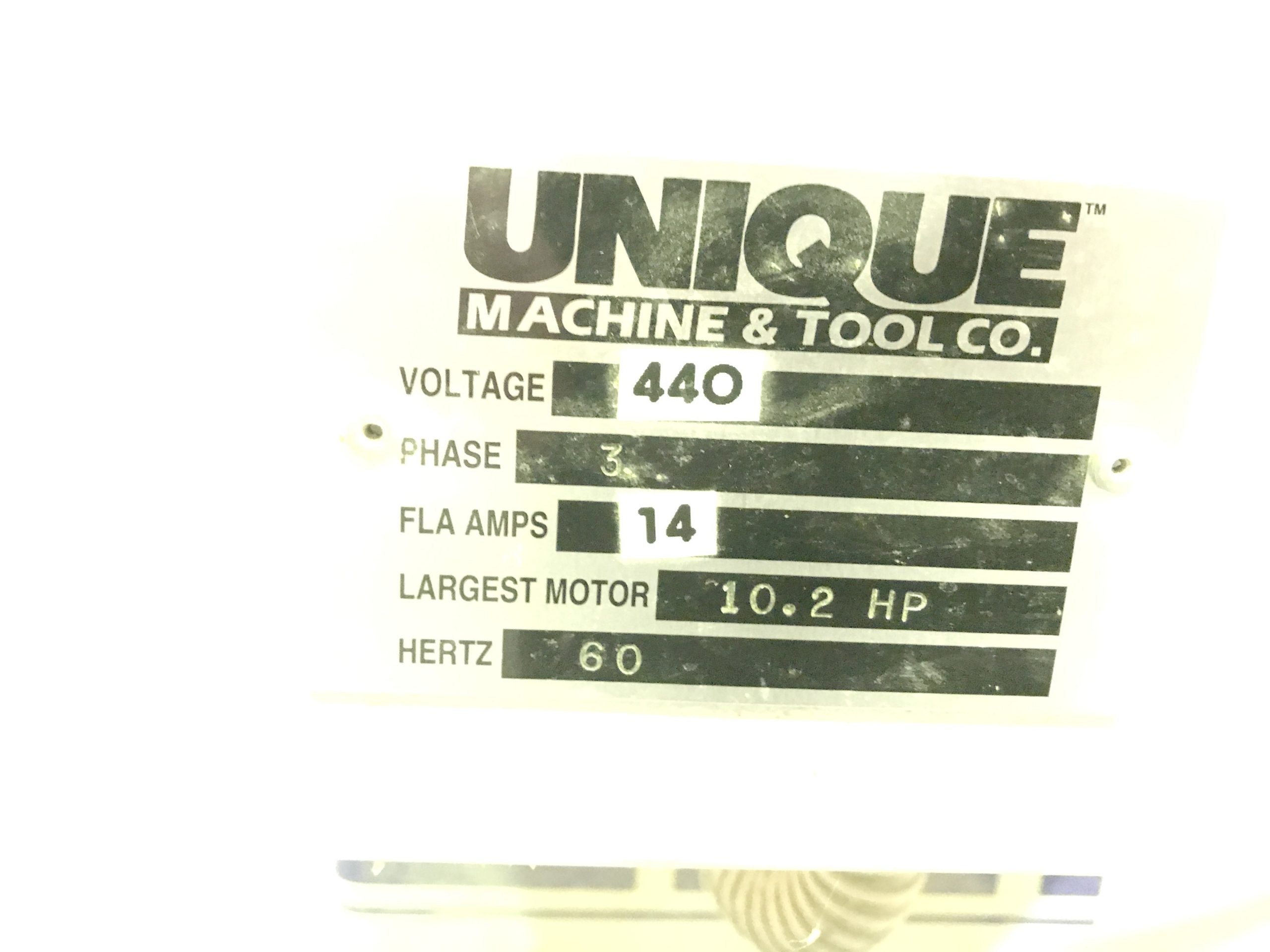 Unique 250GT Miter Door Machine (used) Item # UGW-98 (Ohio)