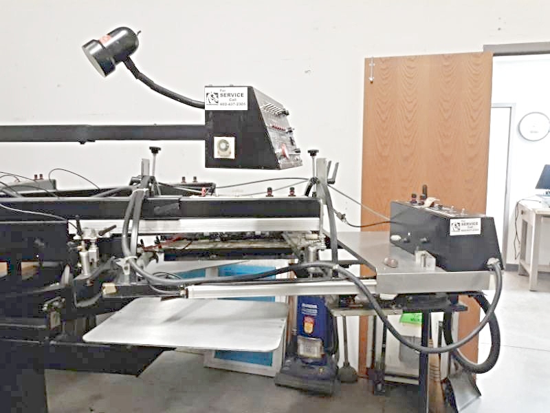 Javelin Automatic Screen Printing Press (used) Item # UFE-M1885 (Missouri)