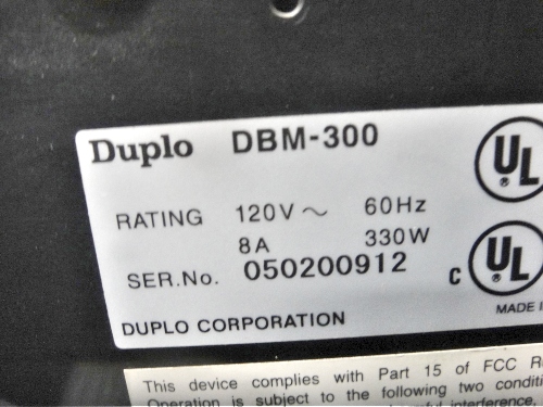Duplo 3000 Bookletmaker (used) Item # UBE-80 (NC)