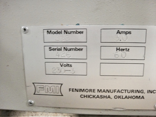 Feinmore 258 Auto Punch In Line with Booletletmakers / Folders (Used) Item # UBE-40 (NC)