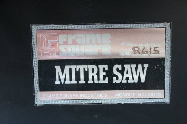 Frame Square Saw (used) Item # UFE-3277 (AZ)