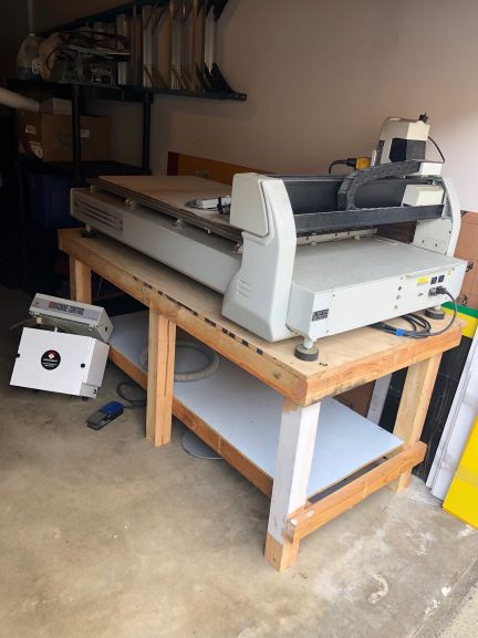 Gravotech / Gravograph IS8000 Engraver & Cutting Machine (used) Item # UE-62 (California)