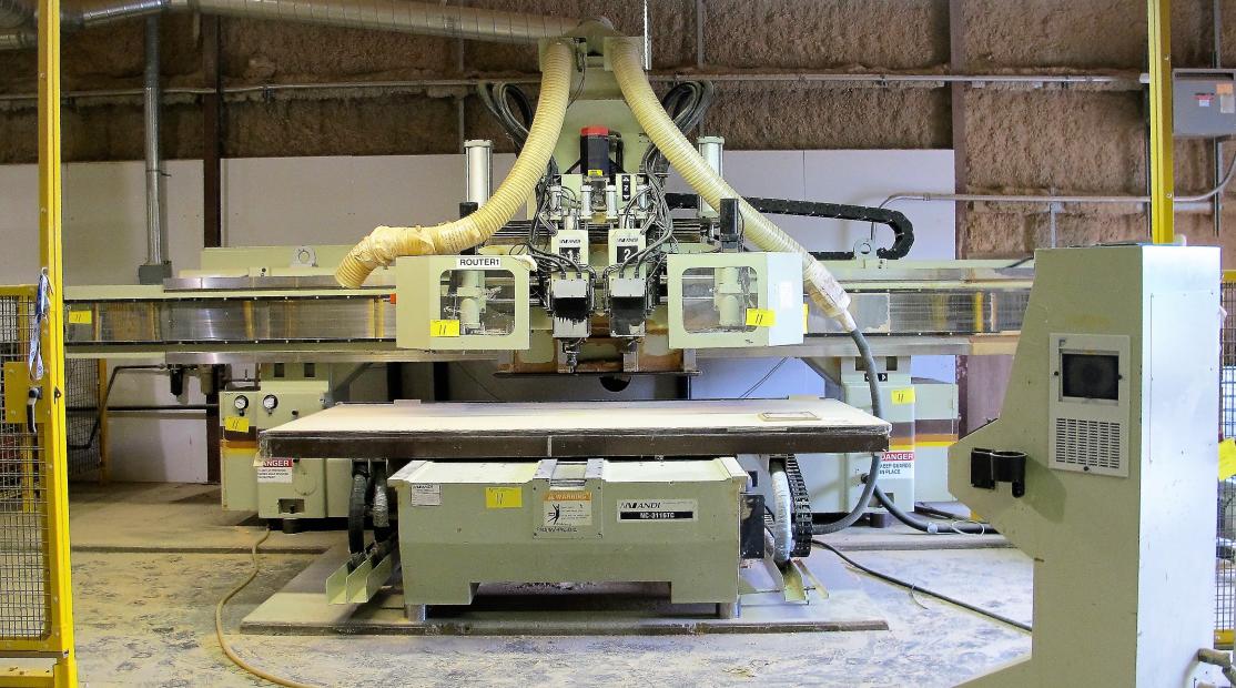 Anderson NC-3116TC  5×10′ 3-Axis CNC Router w/2 Heads (Used) Item # UR-34 (IL)