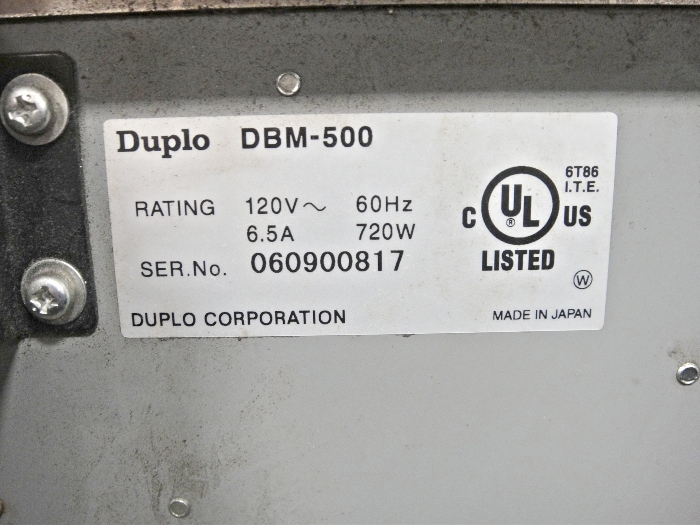 Duplo 5000 Booklet Maker with One Tower (Used) Item # UE-021420F (North Carolina)