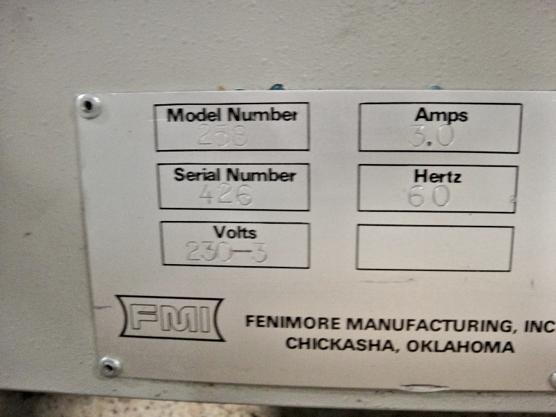 Feinmore 258 Auto Punch In Line with Bookletmakers (Used) Item # UE-021420H (North Carolina)