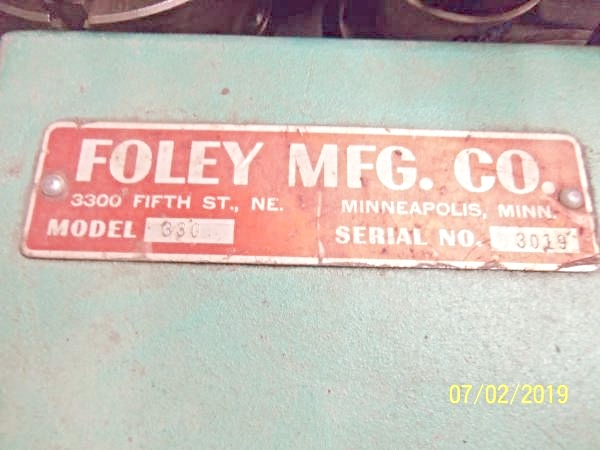 Foley Model 355 Knife Grinder (used) Item # UFE-S142 (Oklahoma)