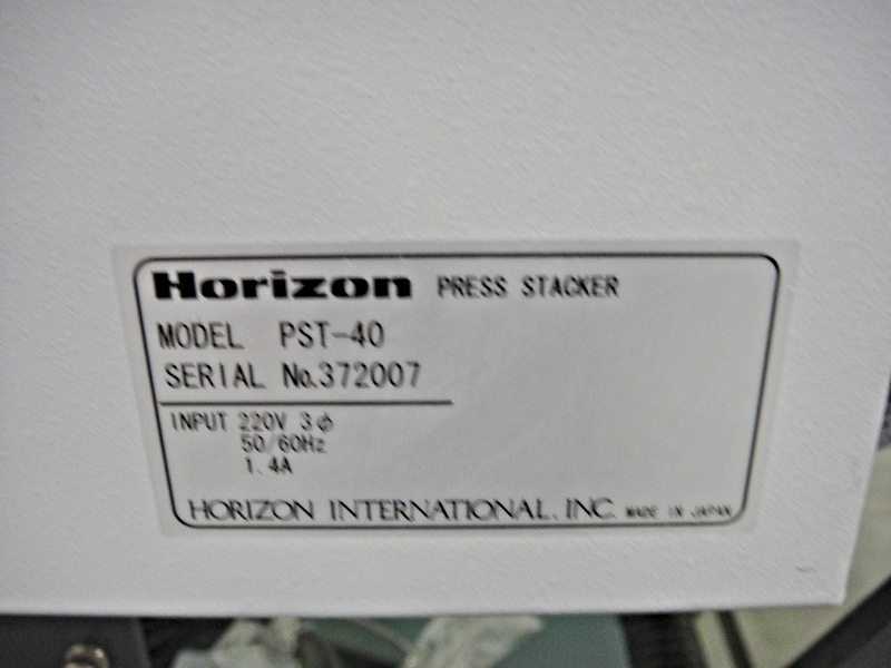 Horizon PST-40 Press Stacker (Used) Item # UE-021420L (North Carolina)