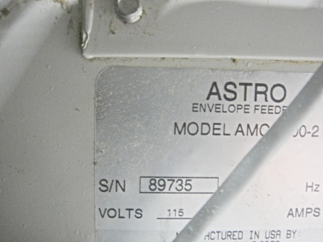 Astro AMC-2000-2 Envelope Feeder (Used) Item # UE-030320B (North Carolina)