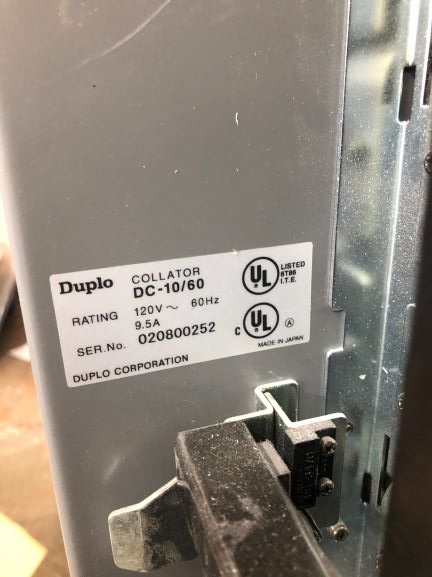 Duplo Collator 4000 System (Used) Item # UE-032720A (Missouri)