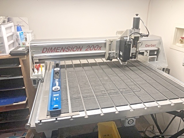 Gerber Dimension 200X Router (used) Item # UE-031020D (Nevada)