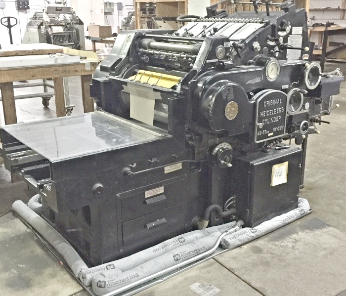 Heidelberg KSBA Cylinder (Used) Item # UE-030220A (North Carolina)