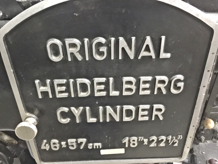 Heidelberg KSBA Cylinder (Used) Item # UE-030220A (North Carolina)
