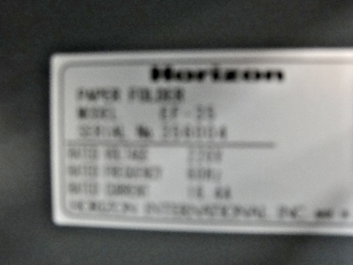 Horizon EF-35 Paper Folder (Used) Item # UE-030920C (North Carolina)