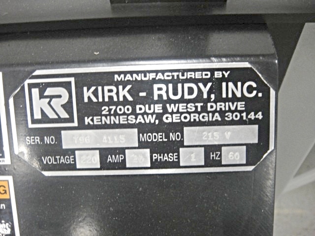 Kirk Rudy Transport Base/Ink Jet Base (Used) Item # UE-032320D (North Carolina)