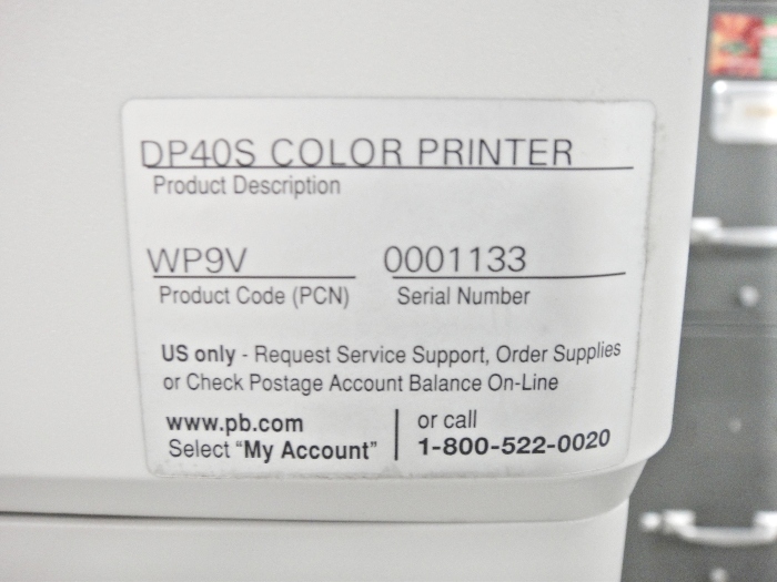 Pitney Bowes DP40S Colour Digital Envelope Printer (Used) Item # UE-032520C (North Carolina)