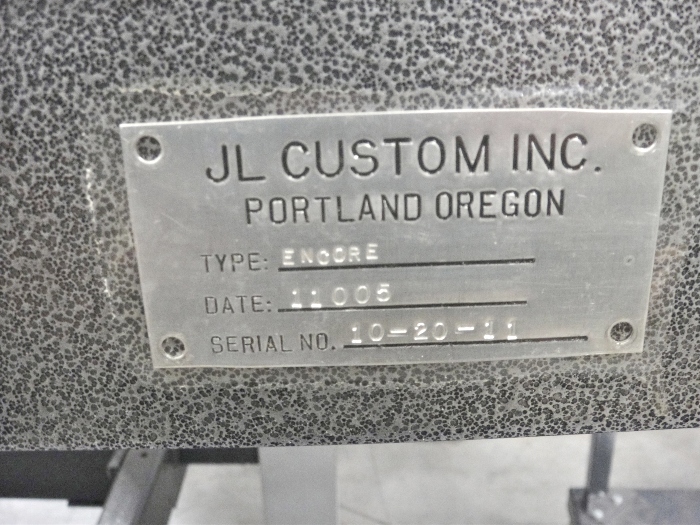 Vacuum Transport Table By JL Custom Encore (Used) Item # UE-030320H (North Carolina)