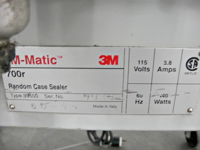 3M-Matic 700r Case Sealer Machine (Used) Item # UE-042120B (North Carolina)