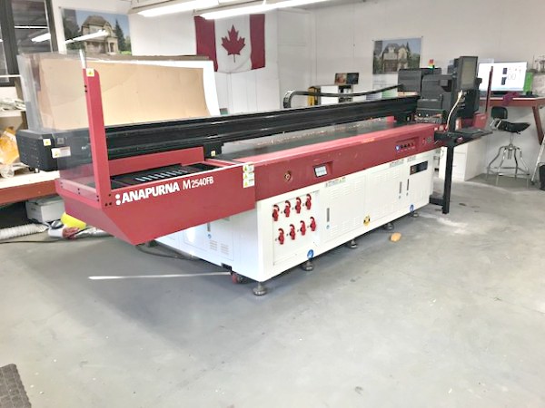 Agfa Annapurna M2540 FB UV Flatbed Printer (used) Item # UE-043020F (Canada)