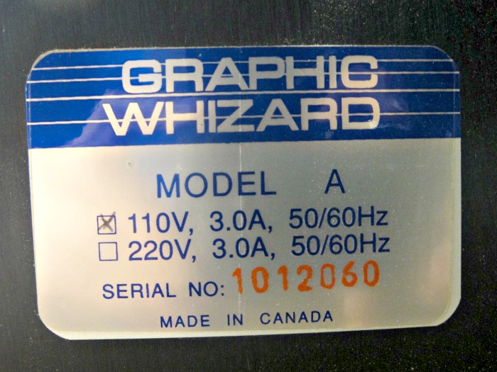 Graphic Whizard Perf Model A Machine (Used) Item # UE-042120J (North Carolina)