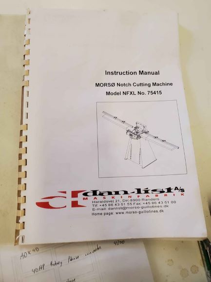 Hoffmann NFXL Notching Machine (used) Item # UE-040720A (Indiana)