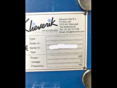 Klieverik GTC101-3500 Heat Press (used) Item # UE-042720J (Utah)