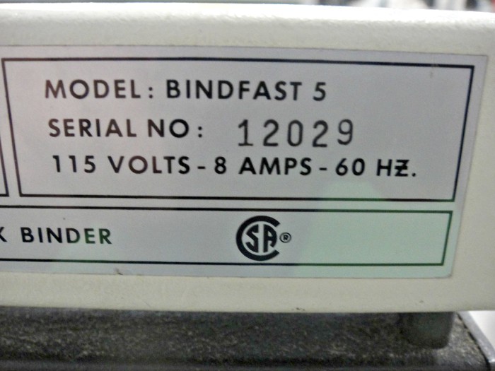Horizon Bind Fast 5 Perfect Binder (Used) Item # UE-042320A (North Carolina)