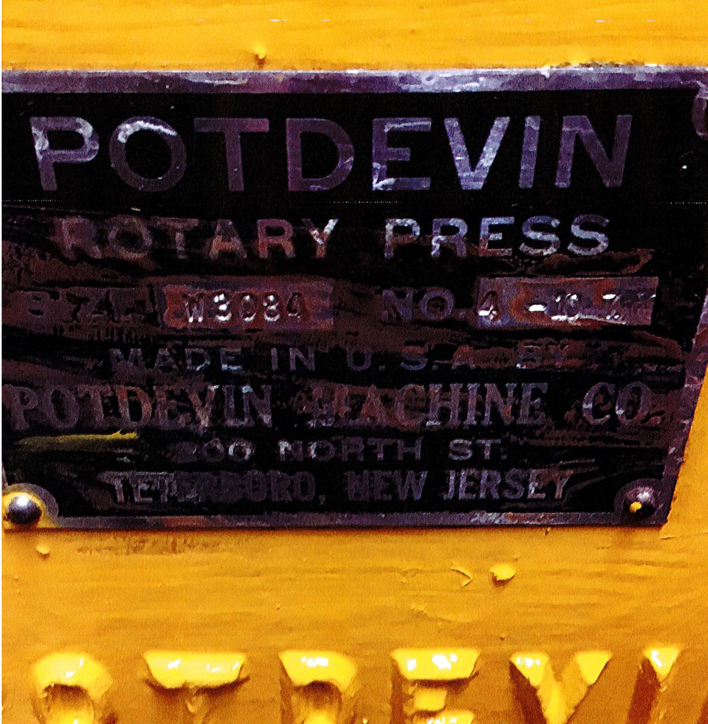 Equipment Lot: Potdevin NTZ27 Cold Gluer, W30 Rotary Press, & Schaefer 12″ Label Cementer (x2) (Used) Item # UE-042120E (CT)