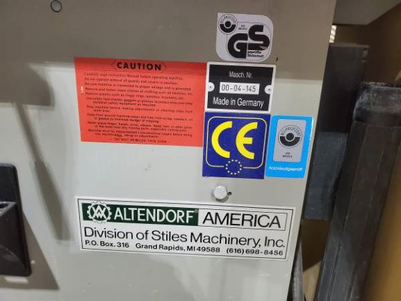 Altendorf F45 Sliding Table Saw (Used) Item # UE-050420A (NJ)
