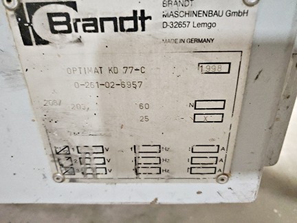 Brandt KD77C Edgebander (Used) Item # UE-051820I (Wisconsin)