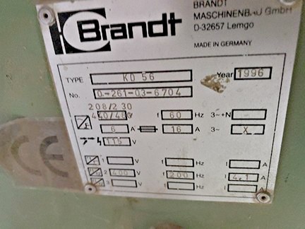 Brandt Model HD56 Edgebander (Used) Item # UE-052120E (Georgia)