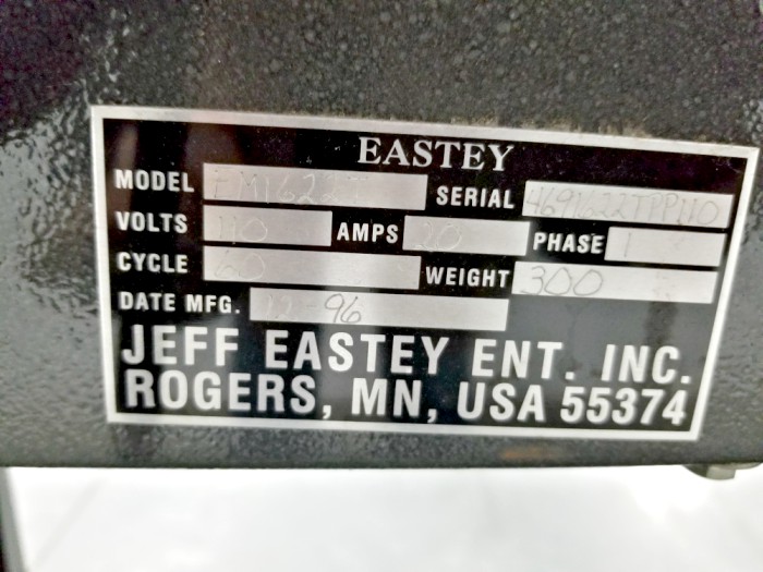 Eastey EM1622T Sealer (Used) Item # UE-050520B (North Carolina)
