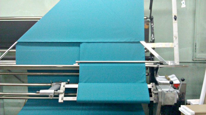 Upright Double Folding Fabric Measuring Machine (Used) Item # UE-051220A (New York)