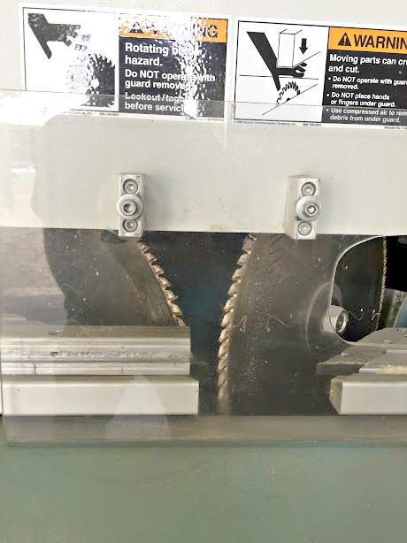 Picture Framing Equipment Lot: CTD N90, OMGA V235 NC Automatic Twin Blade / Double Mitre Saw, Hoffmann MS35SF Double Miter Saw, & MegaMaq SS 85PN – Pneumatic Double Miter Saw (Used) Item # UE-052220C (California)