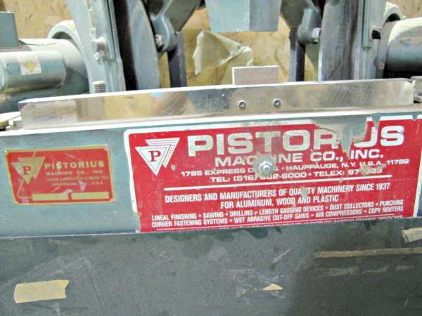 Equipment Lot: Pistorius & CTD Double Miter Saw (used) Item # UE-052620A (Michigan)