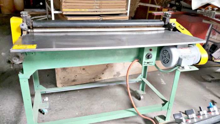 Potdevin Z39 39″ Hot / Cold Gluer & Potdevin 42″ Rotary Press (used) Item # UE-050820A (California)