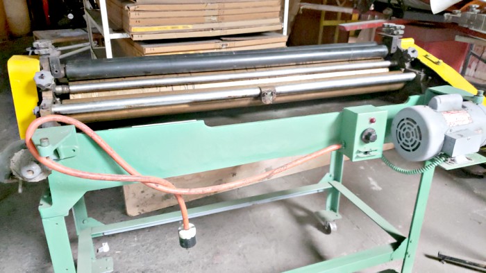 Potdevin Z39 39″ Hot / Cold Gluer & Potdevin 42″ Rotary Press (used) Item # UE-050820A (California)