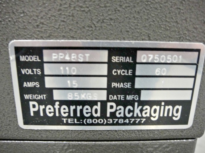 Preferred Packaging All In One Chamber PP-48-ST (Used) Item # UE-050520J (North Carolina)