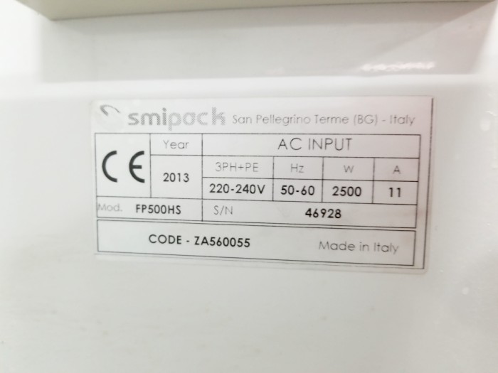 Smipack FP500HS Sealer (Used) Item # UE-050520K (North Carolina)