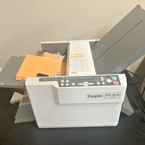 Duplo DF-870 Paper Folder (Used) Item # UE-062220I (North Carolina)