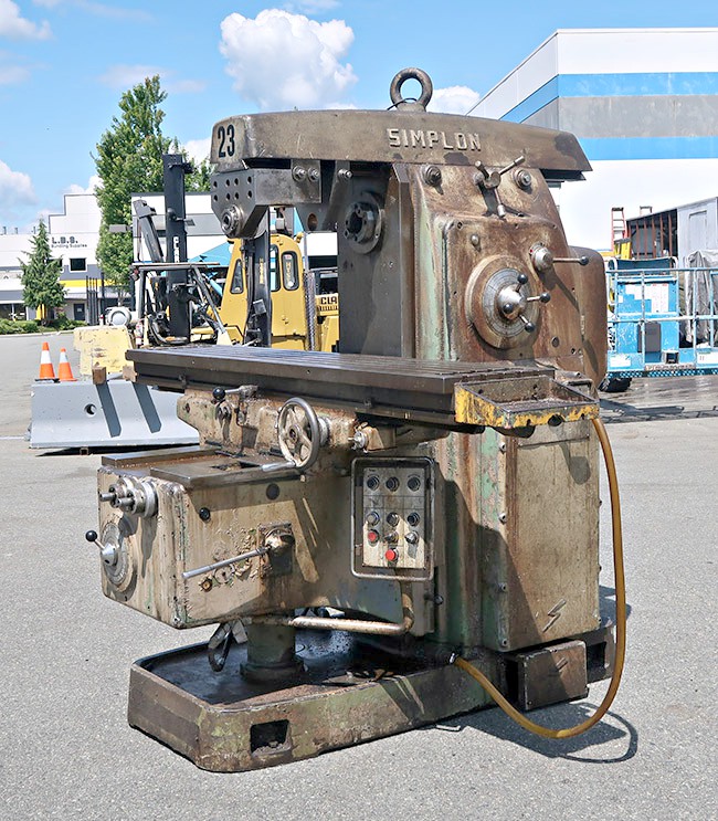 Simplon UF Universal Milling Machine (Used) Item # UE-063020G (Canada)