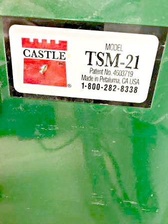 Castle TSM21 Pocket Cutter Machine (Used) Item # UE-081920B (Washington State)