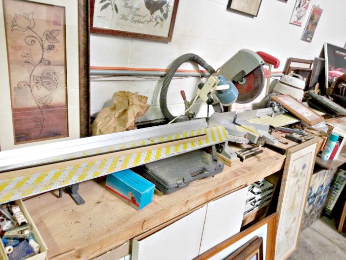 Picture Framing Equipment Lot: Seal Masterpiece Press, Milwaukee Saw, Logan Mat Cutter, & Supplies (Used) Item # UE-091620E (Ohio)